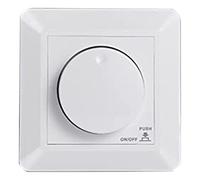Asyduey Interruptor de AtenuacióN LED, Atenuador de Montaje Empotrado para LED Atenuable y HalóGeno, 5-300 W Interruptor de AtenuacióN LED, Atenuador de Control de Fase