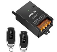 Asyduey Interruptor de Control Remoto de 12v con Relé de 30A, Interruptor Inalámbrico DC 72v 60v 48v 36v 24v 12v para Luces, Lámparas, Ventiladores