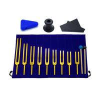 Asyduey Juego de Diapasones de 9 Piezas, Diapasón para Chakra Musical, Terapia de Sonido, Mantiene el Cuerpo, la Mente y el Espíritu en Armonía