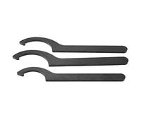 Asyduey Juego de Llaves Inglesas de 3 Uds., Herramienta de Ajuste Coilover, Gancho C, Ajustador de Choque de Acero para Bobina Absorbente, Kit de Llave Inglesa