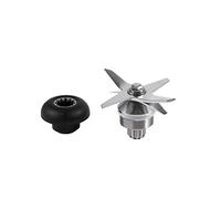 Asyduey Kit Combinado de Acero Inoxidable de Calidad Duradera, Plateado + Negro y de TransmisióN para Piezas de Licuadora