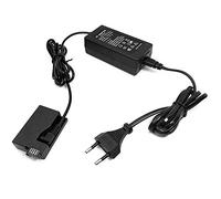 Asyduey Kit de Adaptador de Alimentación de Ca para Cámara Digital -E8 para Rebel T2I T3I T4I T5I 550D 600D 650D 700D Kiss X4 X5 X6 Enchufe de la UE