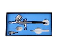 Asyduey Kit de AeróGrafo de Doble AccióN de 0,3 Mm, Cepillos de Aire para Pintar, Juego de AeróGrafo EléCtrico para Pintar Modelos, GráFicos AutomáTicos
