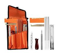 Asyduey Kit de Afilado Universal para Motosierra, Afilador de Cadena para Motosierra, Limas Redondas, Manejar, GuíA de Limado