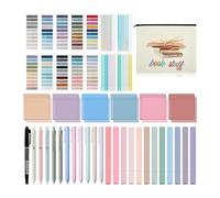 Asyduey Kit de Anotación de Libros, Juego de Estuche para Lápices, 300 Hojas de Notas Adhesivas Transparentes, para Regalo de Amantes de los Libros BookwormAnnotator