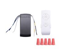 Asyduey Kit de Control Remoto de LáMpara de Ventilador de Techo Universal AC 220V Interruptor de Ajuste de SincronizacióN Receptor Transmisor de Velocidad del Viento
