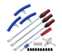 Asyduey Kit de Cuchara para Neumáticos, Herramienta de Cambio de Neumáticos 25 Piezas para Motocicleta, Moto de, Tractor de Césped, Bicicleta, Cambiador de Neumáticos de Motocicleta