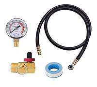 Asyduey Kit de VáLvula de Tanque de Aire con ManóMetro, Kit de ReparacióN de Tanque de Aire Viene con ManóMetro de 2 Pulgadas con NPT de 1/8 de Pulgada, Manguera de Aire de 4 Pies