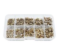 Asyduey Kit Surtido de Tuercas Integradas con Inserto Roscado de Latón Moleteado con Rosca Hembra Métrica M2 M2.5 M3 de 520 Piezas