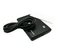 Asyduey Lector de Tarjetas Inteligentes RFID con Puerto USB, Tarjeta IC de 13,56 MHz, Sensibilidad Sin Contacto, Compatible con Linux