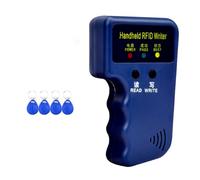 Asyduey Lector de Tarjetas RFID de 125 Khz + Kit 4 Llaveros Copiadora Escritora Duplicadora Programadora Copiadora de Tarjetas de Identificación EM4305 T5577 Etiquetas Grabables Cada una