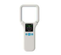 Asyduey Lector RFID de Animales 134,2 Khz/125 Khz Escáner de Identificación de Mascotas USB Lector de Etiquetas de Animales Mini Escáner de Mano para Perro Caballo