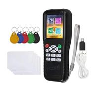 Asyduey Lector y Escritor de Tarjetas Inteligentes RFID NFC X100 + Duplicador de Llaveros y Tarjetas UID de 5 Unidades, Programador de Tarjetas IC y Copiadora de Claves Cifradas
