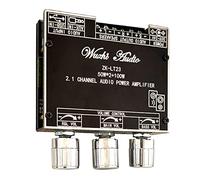 Asyduey -LT23 MóDulo de Placa de Amplificador de Audio Bluetooth de 2,1 Canales 50W + 50W + 100W Subwoofer Placa de Audio InaláMbrica Verdadera DC9-24V