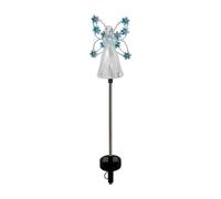 Asyduey Luces Solares de A Prueba de Agua, Luces de Paisaje de Hadas de para Exteriores, Luces LED Solares Transparentes con Enchufe de, Decoración, B