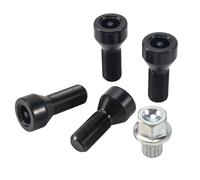 Asyduey M14 X 1,25 Pernos de Bloqueo de Rueda de Coche Tuerca de Cubo de Rueda Tornillo Antirrobo con Llave Tornillo Antirrobo de Coche para R50 1 2 3 4 5 6
