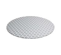 Asyduey Mantel Redondo con Borde EláStico Impermeable una Prueba de Aceite PañO de Mesa de PVC Limpiar Cubierta de Mesa para Interiores y Exteriores