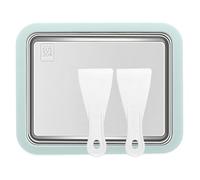 Asyduey Máquina para Hacer Helados Instantáneos, Helados Caseros de Bricolaje, Rollos de Yogur Congelado, Máquina para Hacer Rollos de Helado de Acero Inoxidable de Calidad Alimentaria