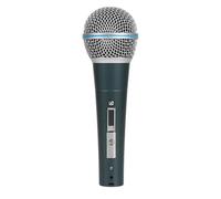 Asyduey MicróFono DináMico De Metal con Cable para Karaoke, Canto, Bodas, DJ, Discursos, Azul Oscuro, 6,5 Mm De TamañO Grande