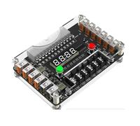 Asyduey Módulo de Placa de Conexiones de Fuente de Alimentación ATX con 12 Puertos USB, Voltaje de Salida de 3 A, 3,3 V, 5 V, 12 V -12 V, con Kit de Carcasa de Acrílico