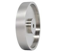Asyduey Muela Abrasiva CBN, DiáMetro 6X1 Pulgadas de con Eje de 1/2 Pulgada, Muela Abrasiva de Diamante para Afilar Acero de Alta Velocidad, Grano 1000