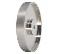 Asyduey Muela Abrasiva CBN, DiáMetro 6X1 Pulgadas de con Eje de 1/2 Pulgada, Muela Abrasiva de Diamante para Afilar Acero de Alta Velocidad, Grano 180