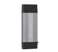 Asyduey NVME SSD Case M2 Adaptador NVME Carcasa Externa PCIE NVME M/M+B Llave una USB 3.1 10Gbps Compatible con 2230 2242 M.2 SSD Box