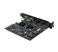 Asyduey PCI Express X4 A 3 Puertos Tipo C + 2 Puertos USB3.2 Gen2 Adaptador de 10 Gbps ASM3142 + Tarjeta de Expansión USB PCIE con Chip VL822