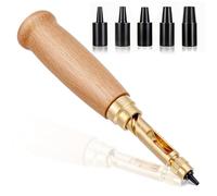 Asyduey Perforadora de Tornillos Japonesa Ajustable para, con de Madera, para Cinturón, para Coser