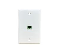 Asyduey Placa de Pared de Fibra de 1 Puerto SC Placa de Pared de Fibra Óptica Simplex Placa de Pared Óptica Sin Soporte de Montaje de 1 Unidad,B