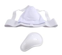 Asyduey Protector de Coquilla Hombre, Boxeo Kickboxing Muay Coquilla, Ventilado Ajustable, Entrenamiento de Lucha Karate S