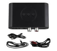 Asyduey Receptor de Audio Bluetooth 5.2 3,5Mm AUX Jack Adaptador InaláMbrico de MúSica EstéReo con MicróFono para Kit de Coche Amplificador de Altavoz