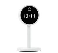 Asyduey Reloj Despertador con Cámara HD 1080P, Visión, Detección de Movimiento, Vigilancia de Seguridad para el Hogar Portátil, Reloj con Cámara IP WiFi