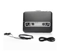 Asyduey Reproductor de Radio de Captura de Casete USB PortáTil Convertidor de Cinta de Casete A MP3 Reproductor de MúSica Grabadora de Casete