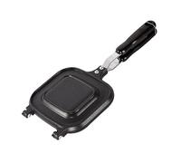 Asyduey SartéN para SáNdwiches Moldes para Pan para Hornear Cocinas para Huevos Utensilios de Cocina Tostadora de Hierro para Dos Pasteles Sandwichera