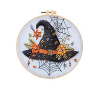 Asyduey Serie de Halloween Sin Terminar, Bolsa de Punto de, Bolsa de Bordado para Principiantes, Decoración de Bricolaje para la Habitación del Hogar. A