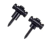 Asyduey Soportes de Hebilla de Cuerda de Guitarra EléCtrica con Tornillos de Montaje GuíA de áRbol de Montaje Accesorios de Guitarra Negro