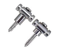 Asyduey Soportes de Hebilla de Cuerda de Guitarra EléCtrica con Tornillos de Montaje GuíAs de áRbol de Montaje Accesorios de Guitarra Plata