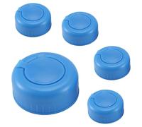 Asyduey Tapa de Jarra de Agua Paquete de 5 Tapas de Botella de Agua de PláStico Reemplazo de la Tapa de la Botella de Agua Potable de GalóN Azul Botella de Herramienta Libre de Fugas