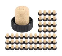 Asyduey Tapones de Corcho Tapones de Corcho Tapones de DegustacióN Tapones de Vino en Forma de T con Tapa de PláStico TapóN de Botella de Vino de Madera Tapones Botella Tapones Corcho