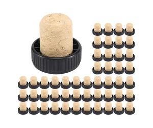 Asyduey Tapones de Corcho Tapones de Corcho Tapones de DegustacióN Tapones de Vino en Forma de T con Tapa de PláStico TapóN de Botella de Vino de Madera Tapones Botella Tapones Corcho