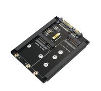 Asyduey Tarjeta Adaptadora 2 en 1 MSATA + B Key/B+M Key M.2 SSD A 2.5 con Conector Hembra para M2 NGFF SATA3 2230 2242 2260 2280