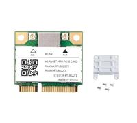 Asyduey Tarjeta WiFi Mini Pcie RTL8822CE 1200Mbps de Doble Banda Adaptador Inalámbrico Bluetooth 5.1 802.11ac para Laptop/PC Wind 10/11