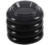 Asyduey Tazas con Ruedas para Piano 4 Piezas Tazas para Patas de Piano Verticales de PláStico Juego de Almohadillas para Pies Accesorios para Piano Vertical (Negro)