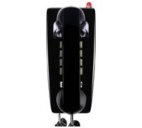 Asyduey TeléFonos de Pared CláSicos para TeléFono Fijo con Timbre MecáNico, TeléFono de Pared de una Sola LíNea 2554 con Indicador de Correo de Voz, Negro