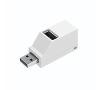 Asyduey USB 2.0 HUB Adapter Extender Mini Splitter Box 3 Puertos para PC Laptop TeléFono MóVil Lector de Disco U de Alta Velocidad,