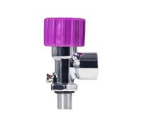 Asyduey Válvula de Tanque de Oxígeno de Alta Presión de 30 MPA, Válvula de Cilindro de Gas de Fibra de Carbono con Manómetro, Válvula de Respirador M18x1.5 G5/8