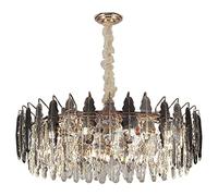 ASYHONG Moderna Sala de Estar LED LED LA LUMENTO LUSTRO Gold Metal REDECTO Metal Metal Lamp Lamp Lamp Lamp Leche LED (Tamaño: D100) KeYJ