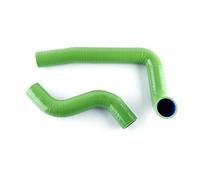 ASYXPCRH Compatible con 1993-1997 Mazda RX7 RX-7 FD3S FD Turbo Kit de manguera de radiador de silicona (verde)