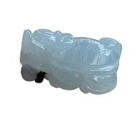 ASZHQUXIUAS Collar de jade Feng Shui para mujeres y hombres Collar con colgante de tortuga y dragón jade esmeralda natural auténtico, amuleto la suerte riqueza cuerda, 1 unidad